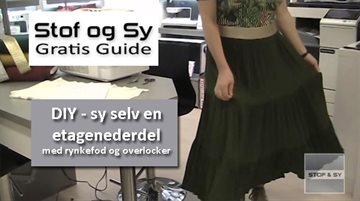 DIY sy selv en etagenederdel - gratis Stof og Sy Guide